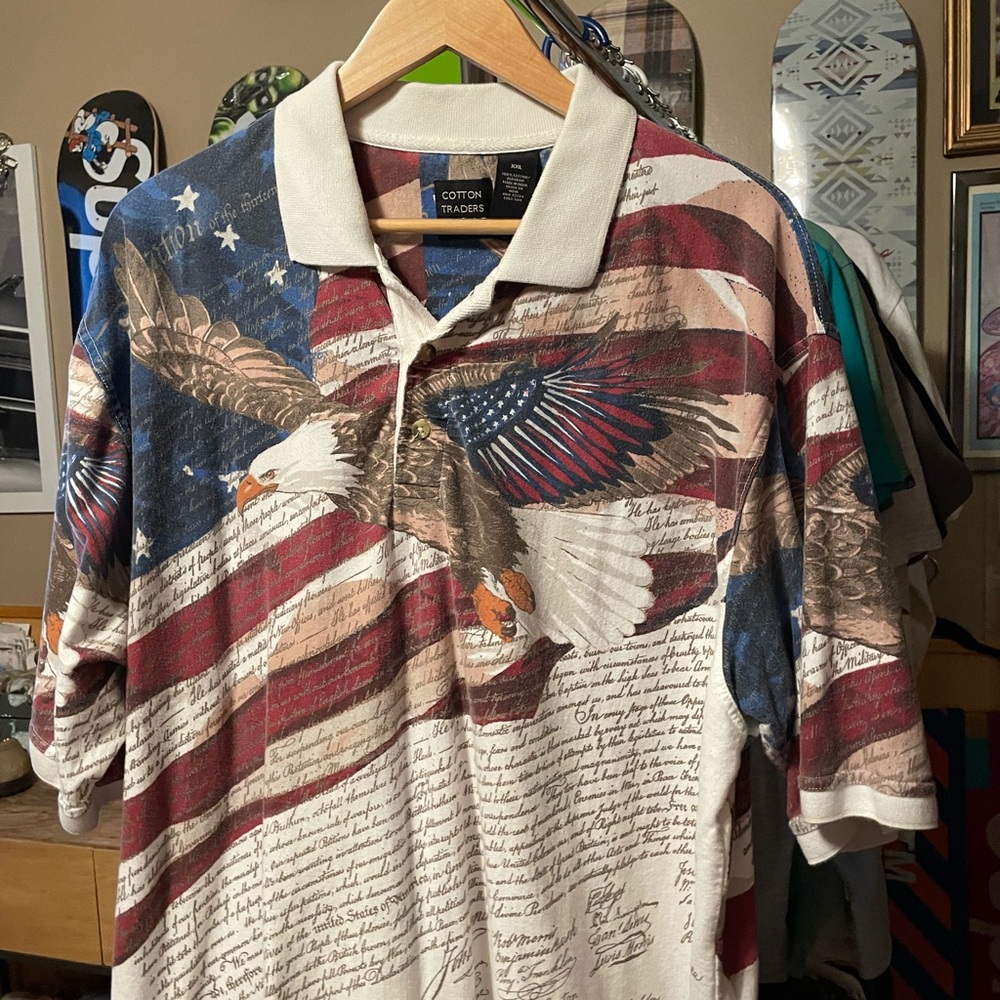 American Flag Eagle Declaration Of Independence - image 2